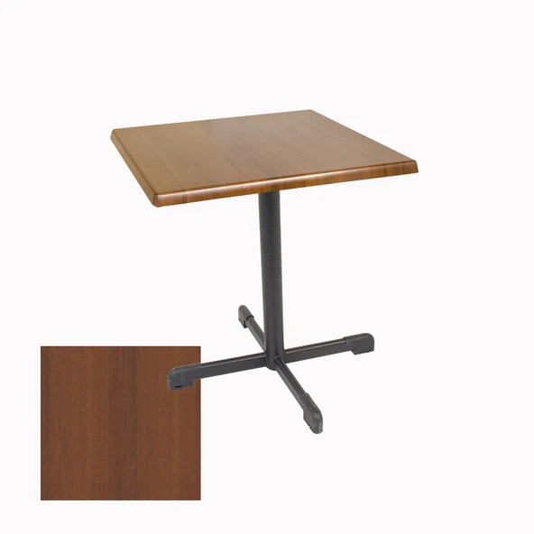 Halley Kare Masa 60x60 cm - (Werzalit, Wermodin ve Allzalit Tabla) - Koyu Ahşap ürün görseli 1