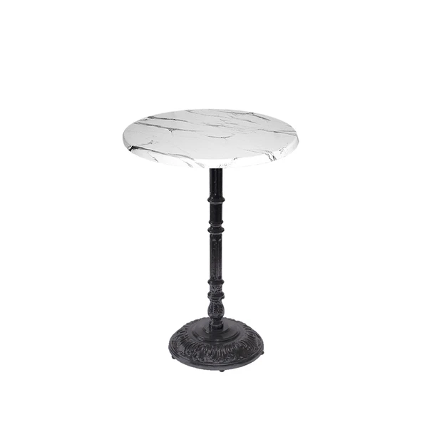Bistro Döküm Ayak Çipa-6075 Masa -  (Werzalit, Wermodin ve Allzalit Tabla 60 cm çap) - Afyon Mermer ürün görseli 1