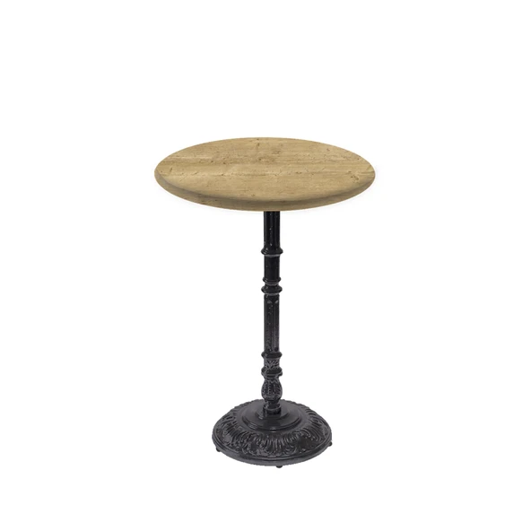 Bistro Döküm Ayak Çipa-6075 Masa -  (Werzalit, Wermodin ve Allzalit Tabla 60 cm çap) - Avalon Pine ürün görseli 1