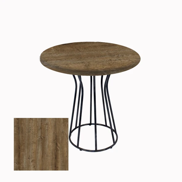 Palermo Yuvarlak Masa Çap 80cm - (Werzalit, Wermodin ve Allzalit Tabla) - Canyon Hidalgo ürün görseli 1