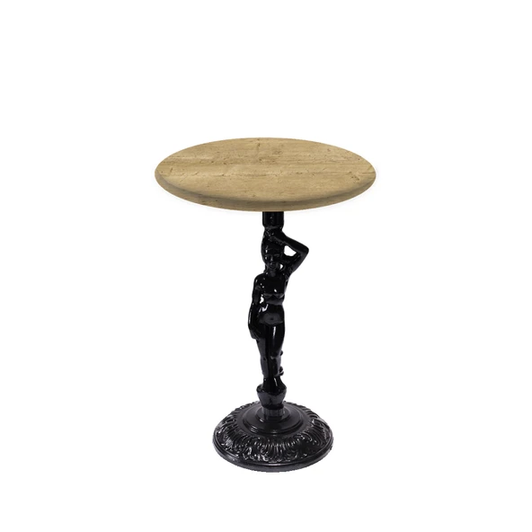 Bistro Döküm Ayak Çipa Angel Masa -  (Werzalit, Wermodin ve Allzalit Tabla 70 cm çap) - Avalone Pine ürün görseli 1