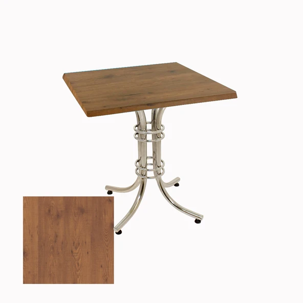 Buket Kare Masa 80x80cm  - (Werzalit, Wermodin ve Allzalit Tabla) - Novagento ürün görseli 1