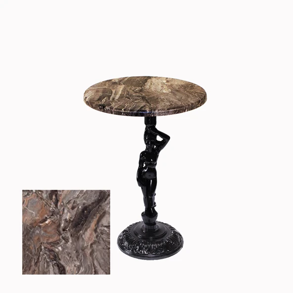 Bistro Döküm Ayak Çipa Angel Masa -  (Werzalit, Wermodin ve Allzalit Tabla 70 cm çap) - Sydney ürün görseli 1