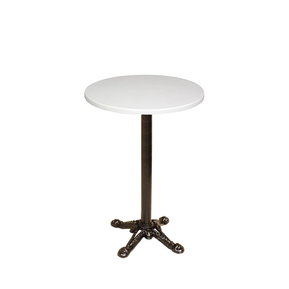 Bistro Döküm Ayak Çipa Masa -  (Werzalit, Wermodin ve Allzalit Tabla 70 cm çap) -  Beyaz ürün görseli 1
