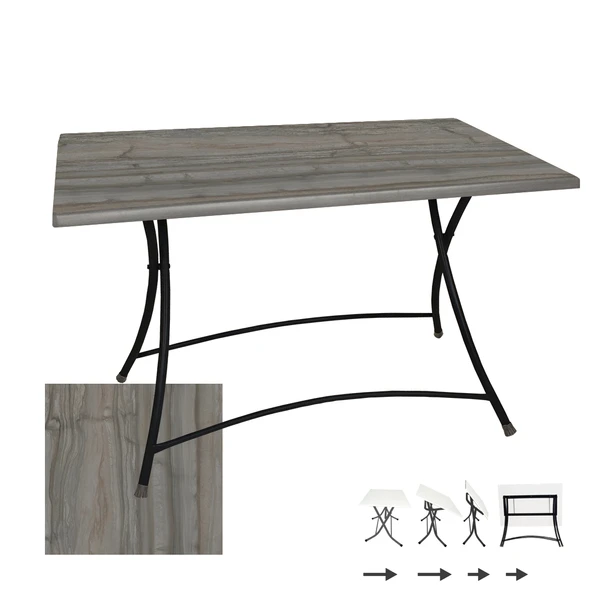 Modern Katlanır Masa 80x120 cm - (Werzalit, Wermodin ve Allzalit Tabla) - Magma ürün görseli 1