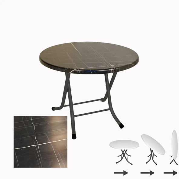 Klasik Katlanır Masa Yuvarlak (80 cm Çap) - (Werzalit, Wermodin ve Allzalit Tabla) - Palazzo ürün görseli 1