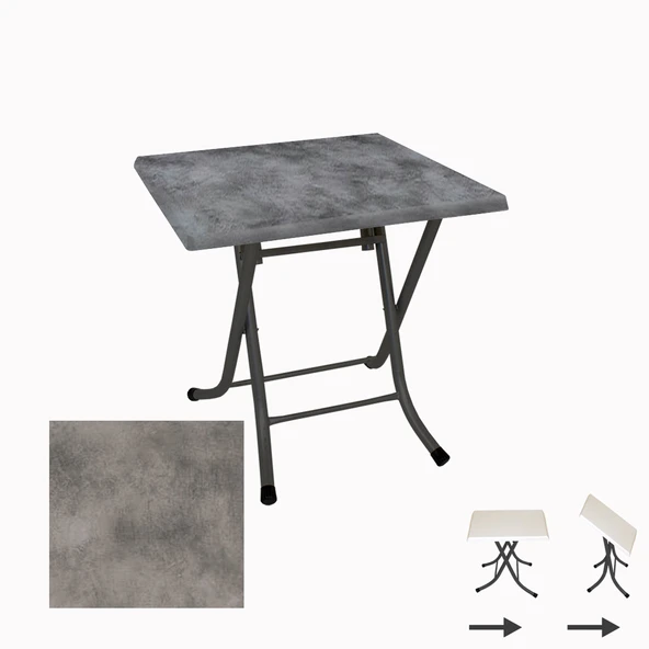 Klasik Katlanır Masa 70x70 cm - (Werzalit, Wermodin ve Allzalit Tabla) - Copperfield ürün görseli 1
