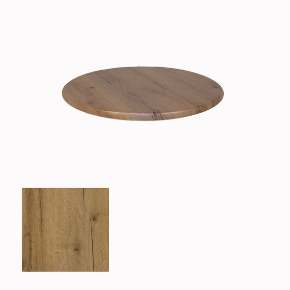 Werzalit, Allzalit veya Wermodin Masa Tablası Yuvarlak 60cm - Canyon Palace Oak ürün görseli 1