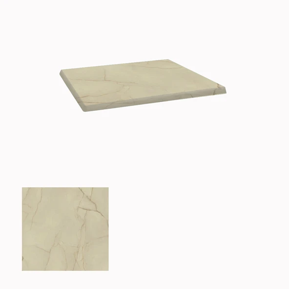 Werzalit, Allzalit veya Wermodin Masa Tablası 60X60 - Golden Marble ürün görseli 1