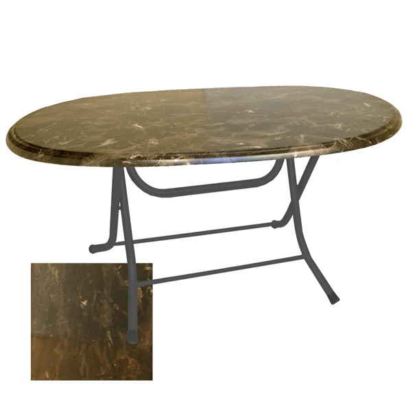 Klasik Katlanır Masa Oval (94x146 cm) - (Werzalit, Wermodin ve Allzalit Tabla) -  Karacabey Marble ürün görseli 1