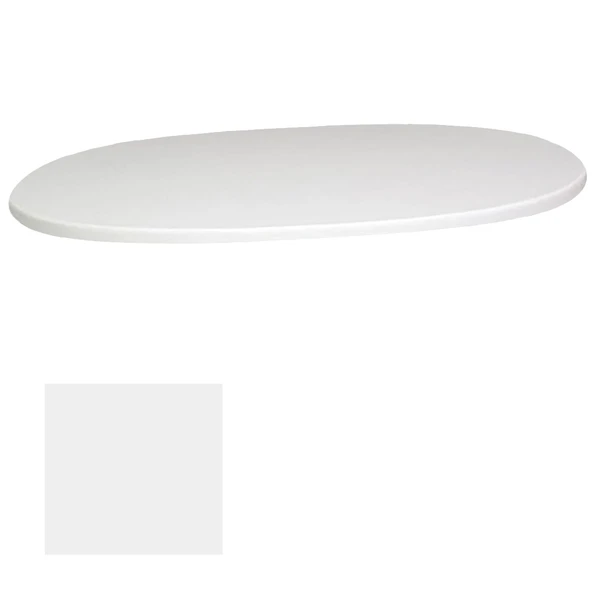 Werzalit veya Wermodin Masa Tablası Oval 94x146 - Beyaz ürün görseli 1