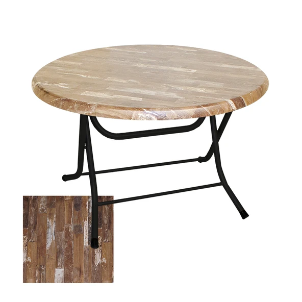 Klasik Katlanır Masa Yuvarlak (107 cm Çap) - (Werzalit, Wermodin ve Allzalit Tabla) - Maracaiba ürün görseli 1