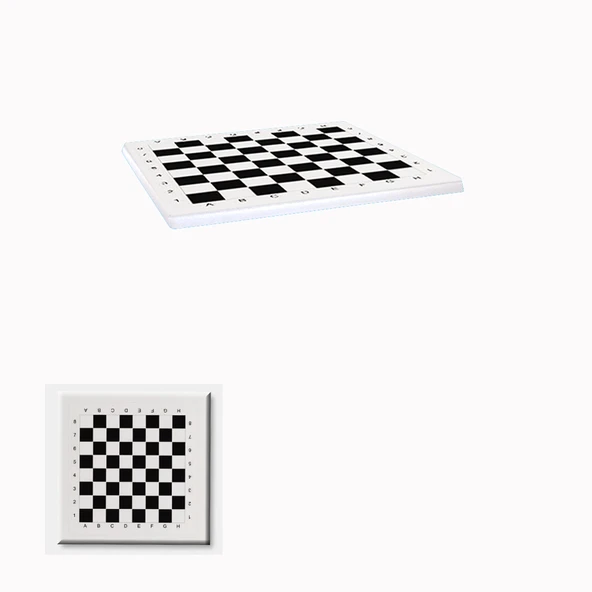 Werzalit, Allzalit veya Wermodin Masa Tablası 80x80 - Satranç Desen Beyaz ürün görseli 1