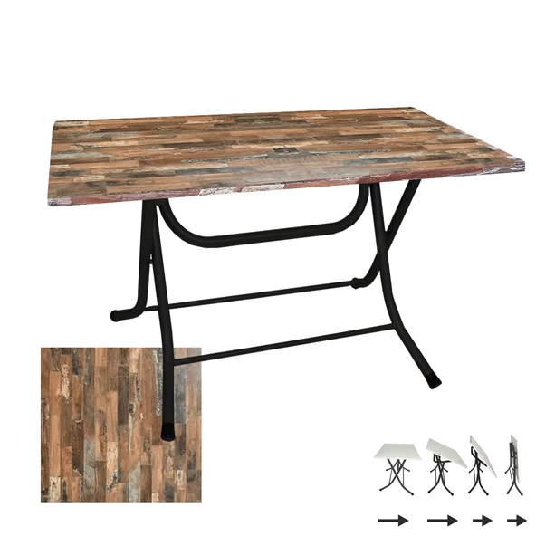 Klasik Katlanır Masa 70x120 cm - (Werzalit, Wermodin ve Allzalit Tabla) - Maracaibo ürün görseli 1