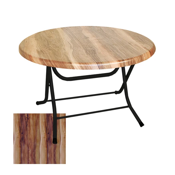 Klasik Katlanır Masa Yuvarlak (107 cm Çap) - (Werzalit, Wermodin ve Allzalit Tabla) - Indiana Wood ürün görseli 1