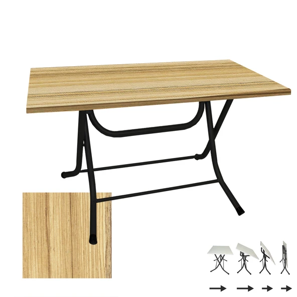 Klasik Katlanır Masa 80x120 cm - (Werzalit, Wermodin ve Allzalit Tabla) - Cocobolo ürün görseli 1