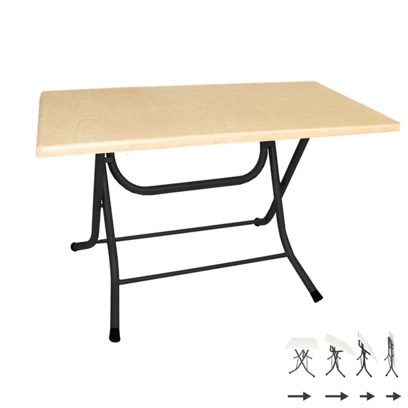 Klasik Katlanır Masa 70x120 cm - (Werzalit, Wermodin ve Allzalit Tabla) - Akçaağaç ürün görseli 1