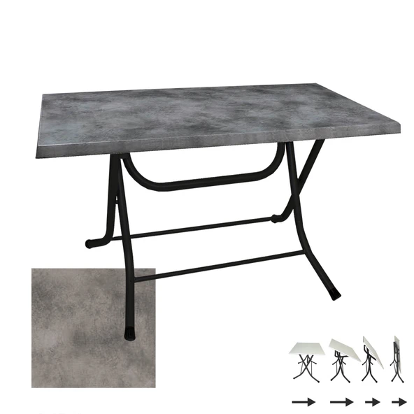 Klasik Katlanır Masa 70x120 cm - (Werzalit, Wermodin ve Allzalit Tabla) - Copperfield ürün görseli 1