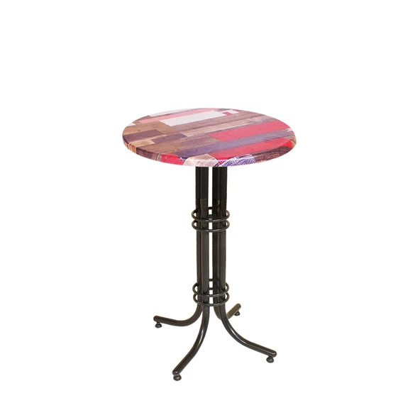 Bistro Masa Buket - (Werzalit, Wermodin ve Allzalit Tabla 70 cm çap) - Redwood ürün görseli 1