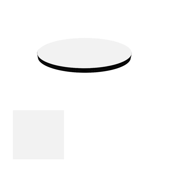 Kompakt Laminat Masa Tablası (60 cm Yuvarlak) - Ultra White ürün görseli 1