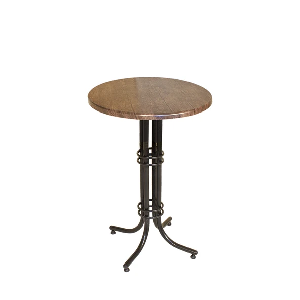 Bistro Masa Buket - (Werzalit, Wermodin ve Allzalit Tabla 70 cm çap) - Rustik Dark ürün görseli 1