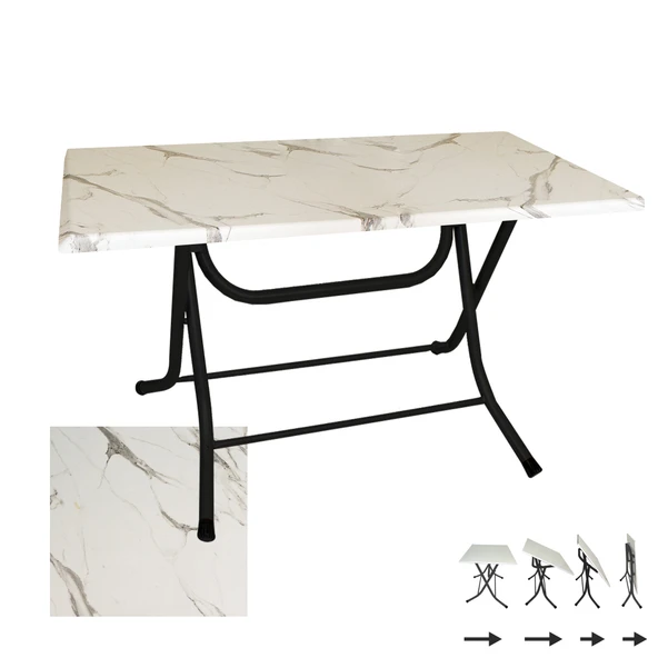 Klasik Katlanır Masa 70x120 cm - (Werzalit, Wermodin ve Allzalit Tabla) - Afyon Mermer ürün görseli 1