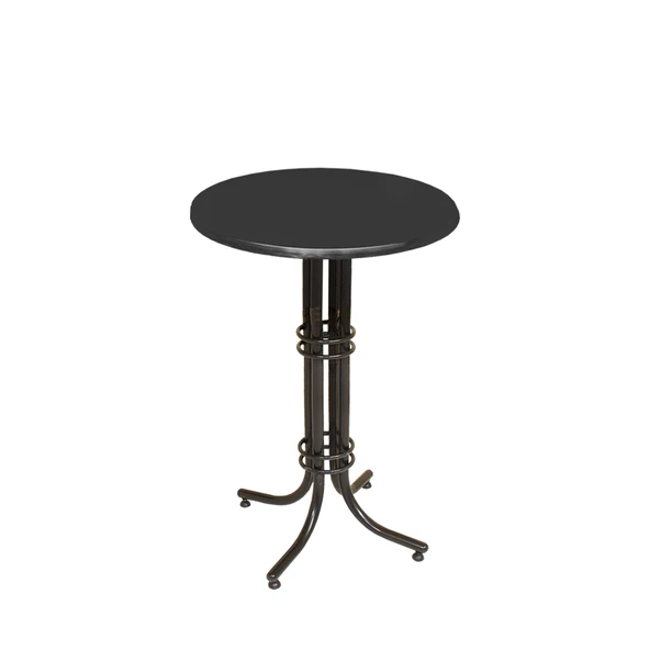 Bistro Masa Buket - (Werzalit, Wermodin ve Allzalit Tabla 70 cm çap) - Siyah ürün görseli 1