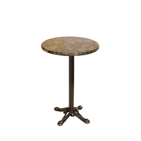 Bistro Döküm Ayak Çipa Masa -  (Werzalit, Wermodin ve Allzalit Tabla 60 cm çap) - Karacabey Mermer ürün görseli 1