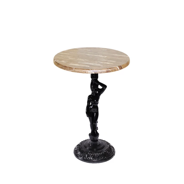 Bistro Döküm Ayak Çipa Angel Masa -  (Werzalit, Wermodin ve Allzalit Tabla 60 cm çap) - Maracaibo ürün görseli 1