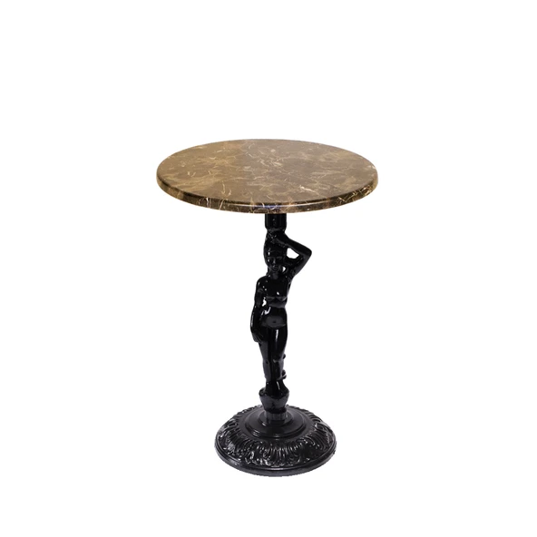 Bistro Döküm Ayak Çipa Angel Masa -  (Werzalit, Wermodin ve Allzalit Tabla 60 cm çap) - Karacabey Mermer ürün görseli 1
