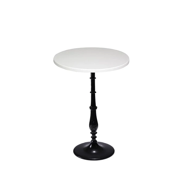Bistro Döküm Ayak Çipa-6006 Masa -  (Werzalit, Wermodin ve Allzalit Tabla 60 cm çap) - Beyaz ürün görseli 1