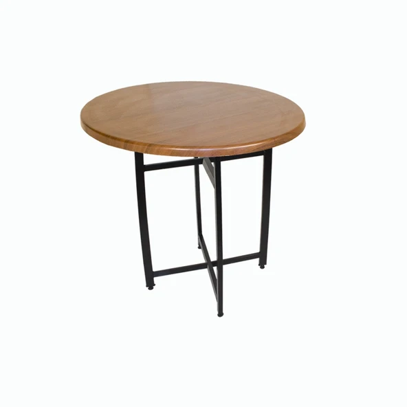 Nevada Yuvarlak Masa Çap 80cm - (Werzalit, Wermodin ve Allzalit Tabla) - Koyu Ahşap ürün görseli 1