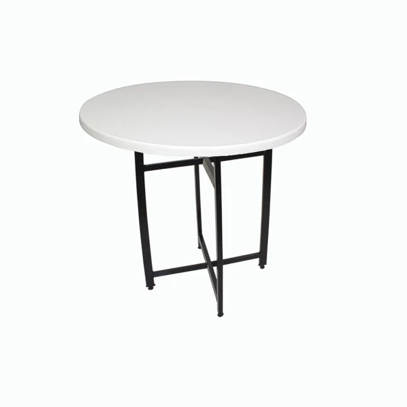 Nevada Yuvarlak Masa Çap 90cm - (Werzalit, Wermodin ve Allzalit Tabla) - Beyaz ürün görseli 1