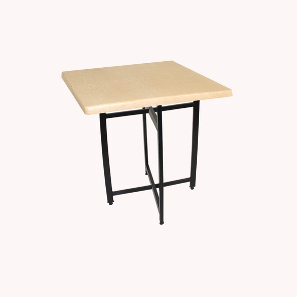 Nevada Kare Masa 80x80 - (Werzalit, Wermodin ve Allzalit Tabla) - Akçaağaç ürün görseli 1