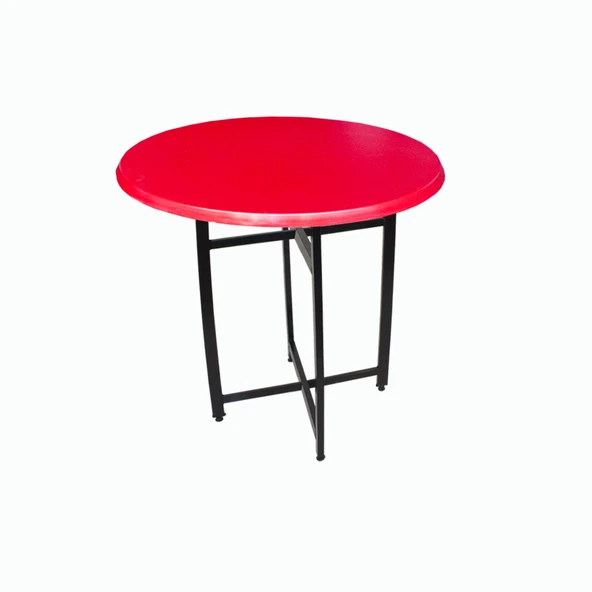 Nevada Yuvarlak Masa Çap 80cm - (Werzalit, Wermodin ve Allzalit Tabla) - Kırmızı ürün görseli 1