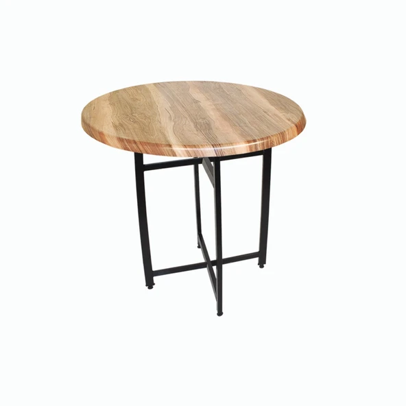 Nevada Yuvarlak Masa Çap 90cm - (Werzalit, Wermodin ve Allzalit Tabla) - Indiana Wood ürün görseli 1