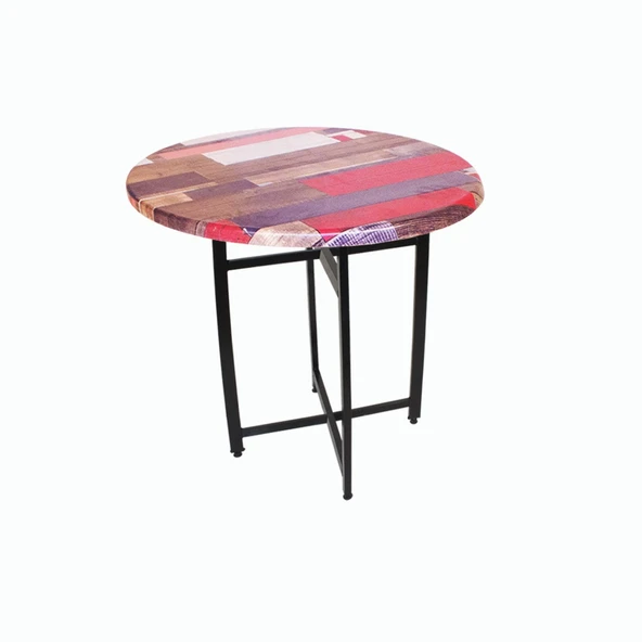 Nevada Yuvarlak Masa Çap 90cm - (Werzalit, Wermodin ve Allzalit Tabla) - Red Wood ürün görseli 1