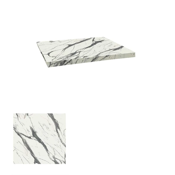 Laminat Masa Tablası (70x70) - Afyon Marble ürün görseli 1