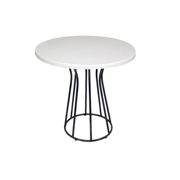 Palermo Yuvarlak Masa Çap 70cm - (Werzalit, Wermodin ve Allzalit Tabla) - Beyaz ürün görseli 1