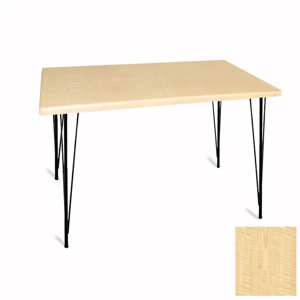 Premıum Mutfak Masası 70x120 ESB (Werzalit, Wermodin ve Allzalit Tabla) - Akçaağaç ürün görseli 1