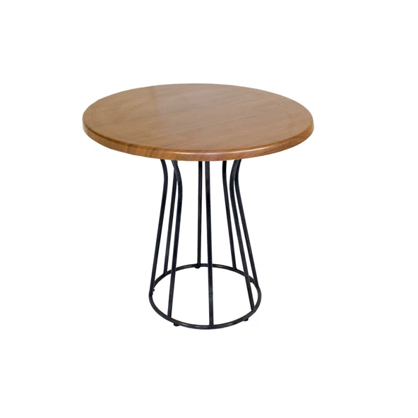 Palermo Yuvarlak Masa Çap 70cm - (Werzalit, Wermodin ve Allzalit Tabla) - Koyu Ahşap ürün görseli 1