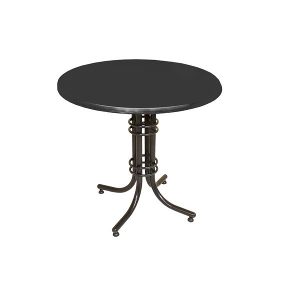 Buket Yuvarlak ESB Masa Çap 80cm - (Werzalit, Wermodin ve Allzalit Tabla) - Siyah ürün görseli 1