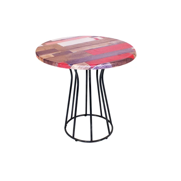 Palermo Yuvarlak Masa Çap 80cm - (Werzalit, Wermodin ve Allzalit Tabla) - Red Wood ürün görseli 1