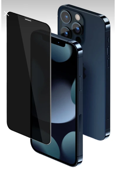 Iphone 13 Pro Max  Uyumlu Gizlilik Filitreli Görünmez Tam Kaplayan Kırılmaz Ekran Koruyucu ürün görseli 1