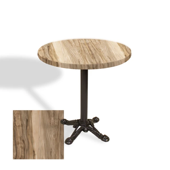 Çipa Laminat Yuvarlak Masa Çap 60cm ESB - Indiana Shesman ürün görseli 1