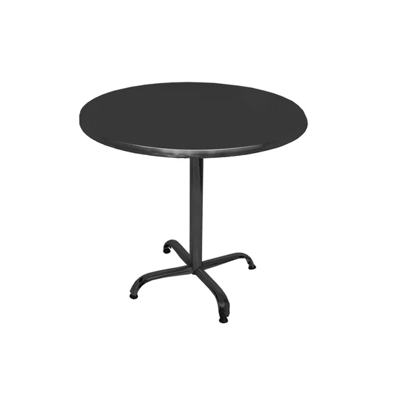 Indigo Yuvarlak Masa Çap 80cm - (Werzalit, Wermodin ve Allzalit Tabla) - Siyah ürün görseli 1