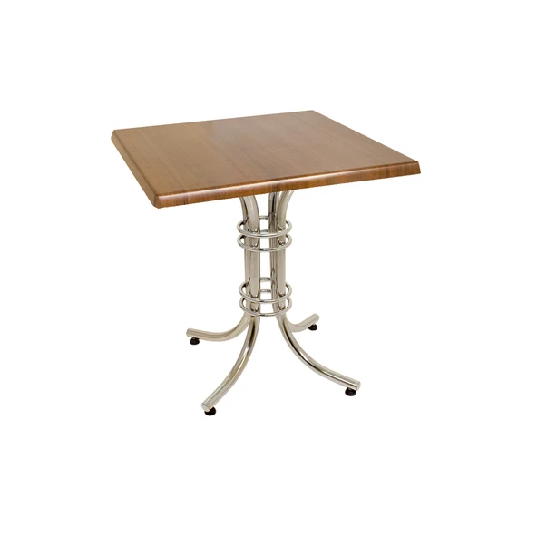 Buket Kare Masa 70x70cm  - (Werzalit, Wermodin ve Allzalit Tabla) - Koyu Ahşap ürün görseli 1