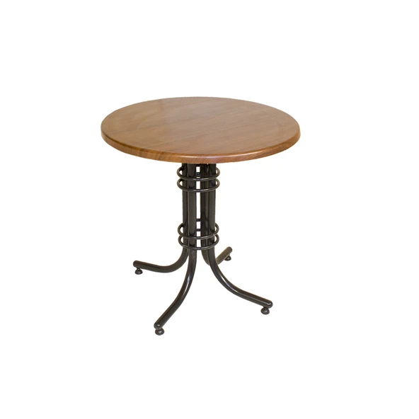 Buket Yuvarlak ESB Masa Çap 60cm - (Werzalit, Wermodin ve Allzalit Tabla) - Koyu Ahşap ürün görseli 1