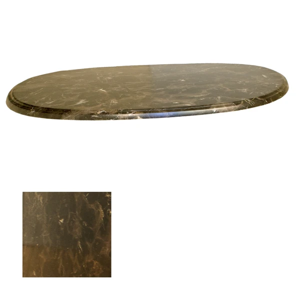 Werzalit veya Wermodin Masa Tablası Oval 94x146 - Karacabey Marble ürün görseli 1