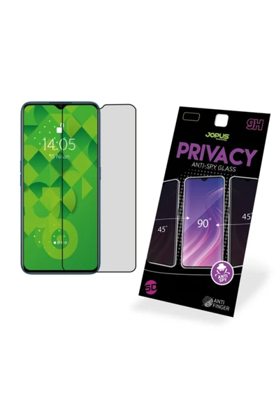 Oppo A5 2020 Hayalet Ekran Privacy Görünmez Gizli Tam Kaplayan Kırılmaz Cam ürün görseli 1
